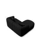 Canapé D'Angle Gauche Modulaire Talia 3 Places Noir - 180x156x70 cm