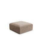 Pouf Talia Velvet 1 posto Beige Scuro - 90x90x40 cm