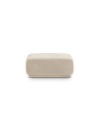 Pouf Jane Velvet 1 posto Beige - 90x90x42 cm