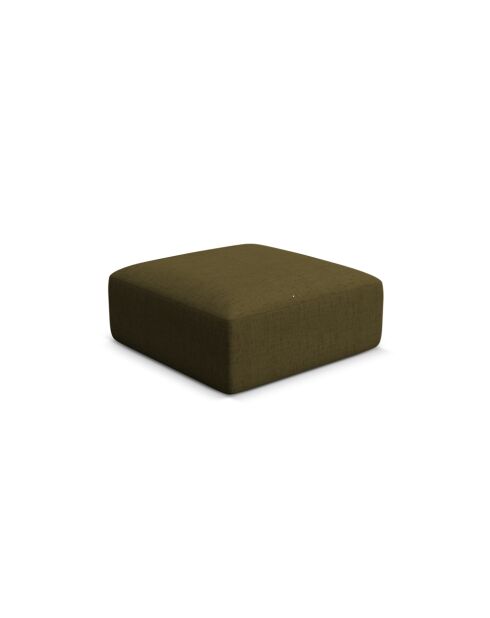 Pouf Talia 1 Place Vert - 90x90x40 cm