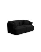 Canapé Modulaire Talia 2 Places Noir - 180x90x70 cm