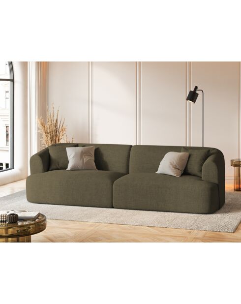 Canapé Modulaire Talia 4 Places Vert - 255x90x70 cm