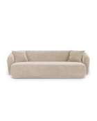Jane Samtsofa 3-Sitzer Beige - 220x93x74 cm