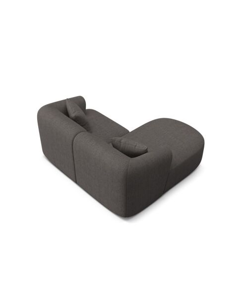 Canapé D'Angle Droit Modulaire Talia 3 Places Gris - 180x156x70 cm