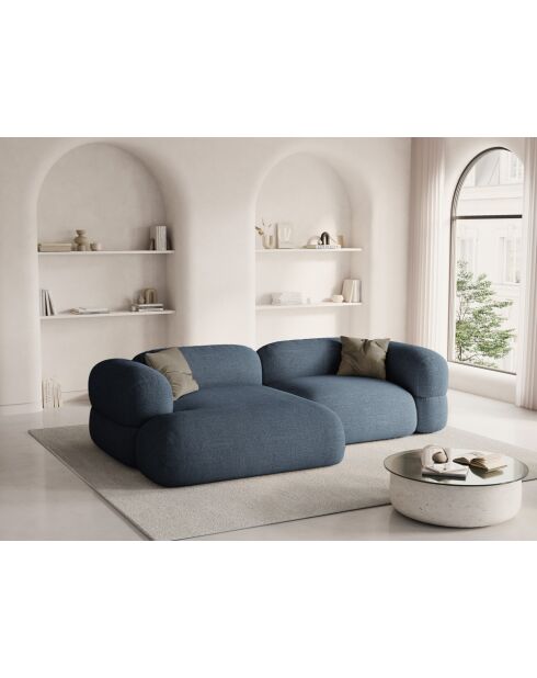 Lony Modular linkerhoekbank 3-zits donkerblauw - 250x147x68 cm