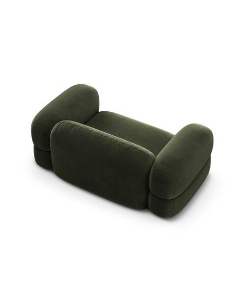 Canapé Velours Lony 2 Places Vert - 180x100x68 cm