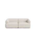 Canapé Modulaire Talia 3 Places Beige Clair - 220x90x70 cm