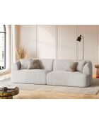 Canapé Modulaire Talia 4 Places Beige Clair - 255x90x70 cm