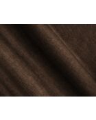 Divano angolare destro modulare Lony in velluto 3 posti cioccolato - 250x147x68 cm