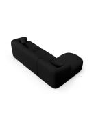 Talia Modular hoekbank links, 4-zits, zwart, 256x156x70 cm