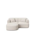 Canapé D'Angle Droit Modulaire Talia 3 Places Beige Clair - 180x156x70 cm