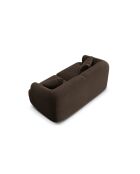 Canapé Modulaire Velours Talia 2 Places Chocolat - 180x90x70 cm