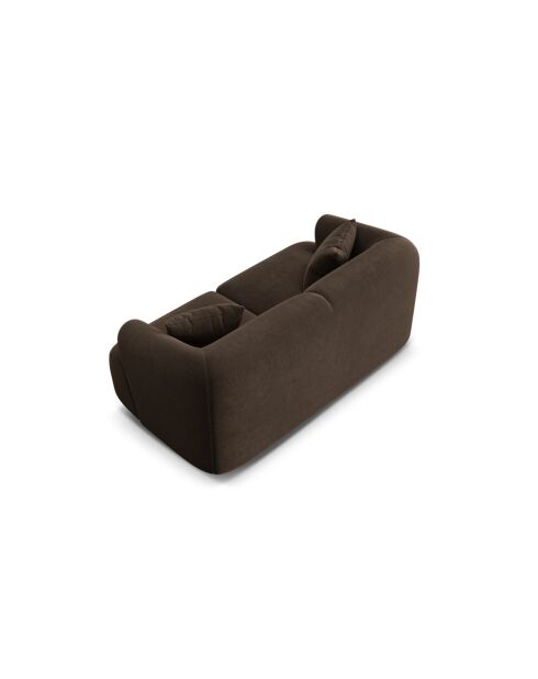 Talia modulaire 2-zitsbank van chocoladefluweel - 180x90x70 cm