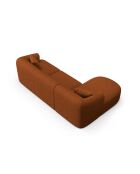 Canapé D'Angle Gauche Modulaire Talia 4 Places Brique - 256x156x70 cm