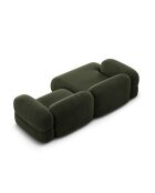 Lony 3-zitsbank in groene modulaire fluwelen linkerhoek - 250x147x68 cm