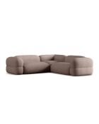 Lony Modulares, symmetrisches Ecksofa für 5 Personen, Cappuccino, 250 x 250 x 68 cm