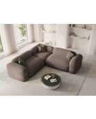 Lony Modulares, symmetrisches Ecksofa für 5 Personen, Cappuccino, 250 x 250 x 68 cm