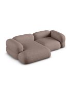 Divano angolare sinistro modulare Lony Cappuccino a 3 posti - 250x147x68 cm