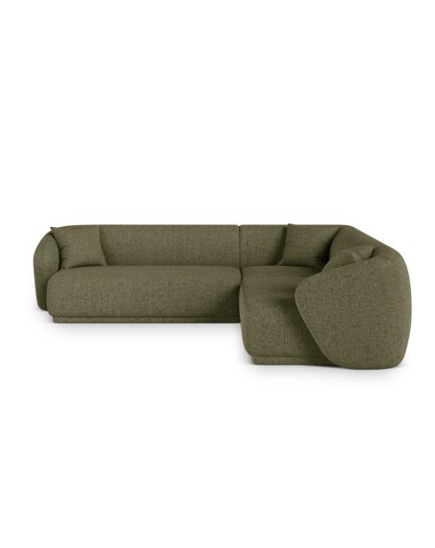 Canapé D'angle Jane 5 Places Vert - 256x256x74 cm