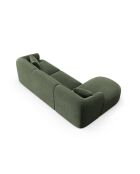 Canapé D'Angle Droit Velours Modulable Talia 4 Places Vert - 256x156x70 cm