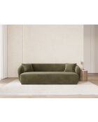 Canapé Velours Jane 3 Places Vert - 220x93x74 cm