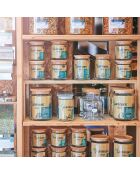 Set van 2 voorraadpotten met houten deksel - 1L + 0,5L