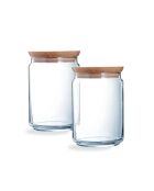 Set mit 2 Aufbewahrungsgläsern — 1 l