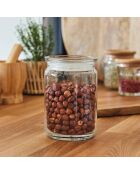 Set mit 2 Aufbewahrungsgläsern mit Glasdeckel - 2x1L