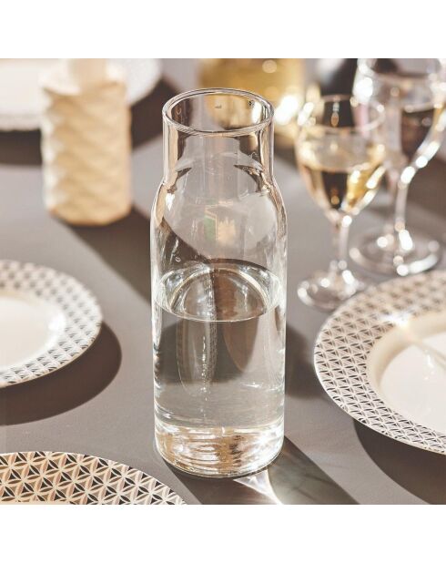 Funambule set met karaf en 8 blauwe waterglazen - 1L/32 cl