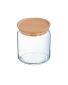 Tarro de vidrio de 75 cl con tapa de madera