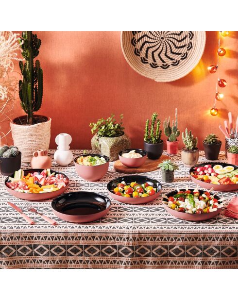 Vicky oranje soepborden - D.21 cm