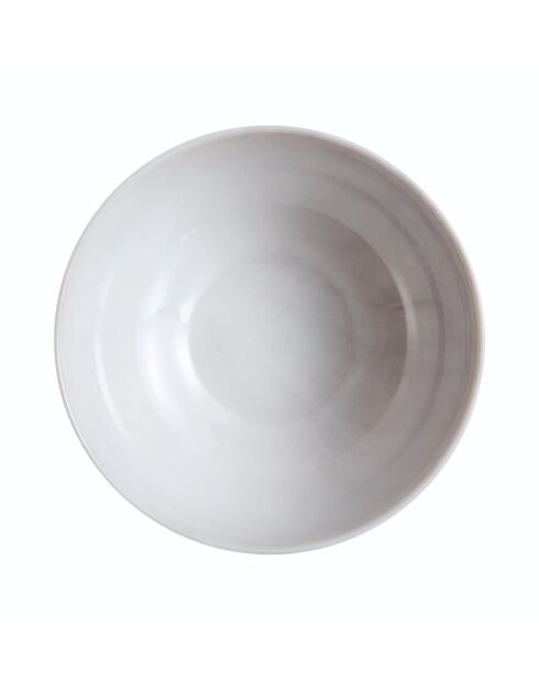 6 grijze soepborden met gemarmerd effect - D. 20 cm