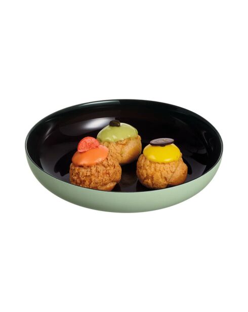 Vicky groen diep bord - D.21 cm