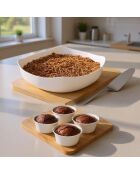 Gebakset: 1 ovenschaal + 4 ramekins + 1 taartvorm