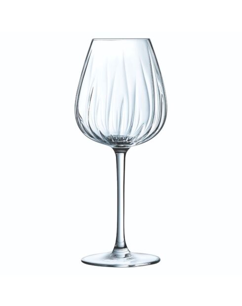 8 glazen met glazen steel 35 cl