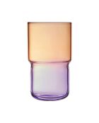 Lila/orangefarbenes Wasserglas - 32 cl