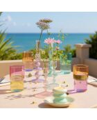 Lila/orangefarbenes Wasserglas - 32 cl