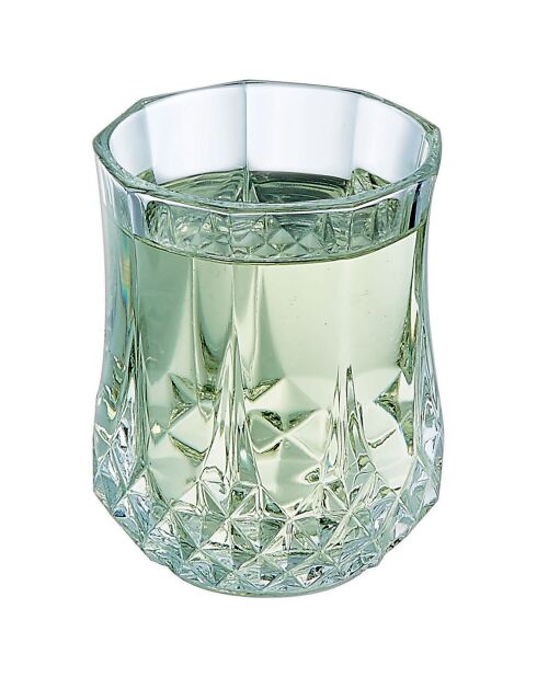 6 waterglazen van 32 cl - Ultra transparant glas met een vintage design