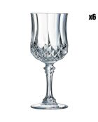 6 ultratransparante steelglazen met een vintage design - 25cl