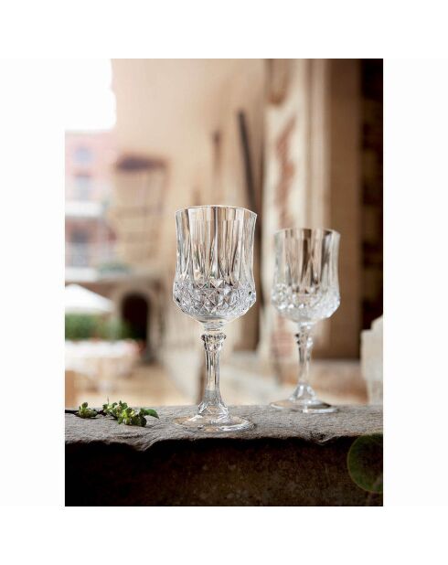 6 ultratransparante steelglazen met een vintage design - 25cl