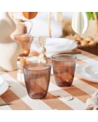 Braunes Wasserglas - 31 cl