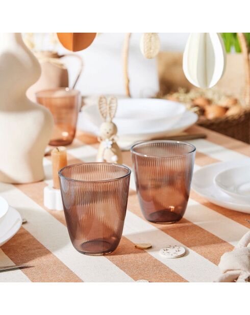 Bruin waterglas - 31 cl