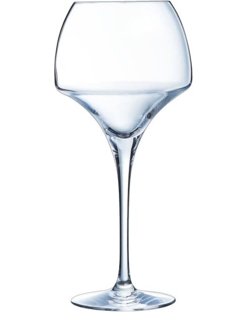 6 Exaltation transparante steelglazen - 55 cl