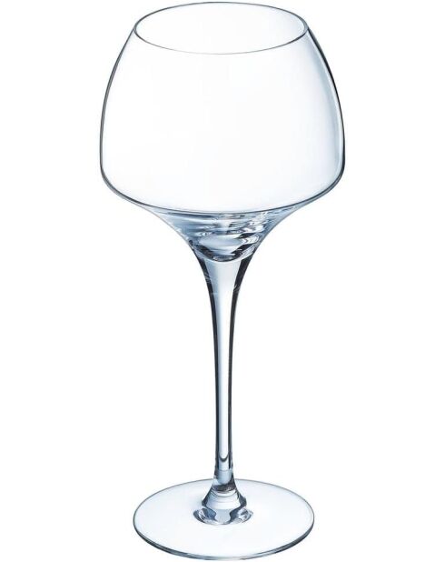 6 Exaltation transparante steelglazen - 55 cl