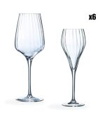 8 Swirly waterglazen - 36 cl