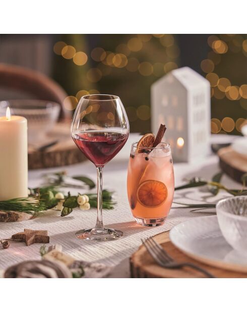 6 glazen met Exaltation steel - 47 cl