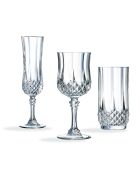 Juego de copas y vasos de agua Longchamp transparentes, 18 piezas