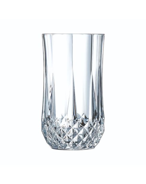 Set transparant Longchamp glaswerk en waterglazen - 18 stuks