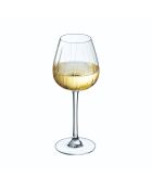 4 durchsichtige Stielgläser von Serena Lines, 35 cl