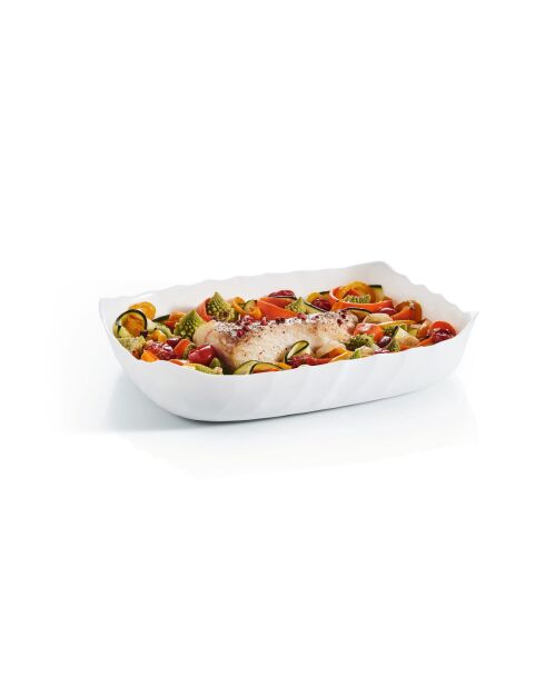 Witte ovenschaal - 29x23 cm